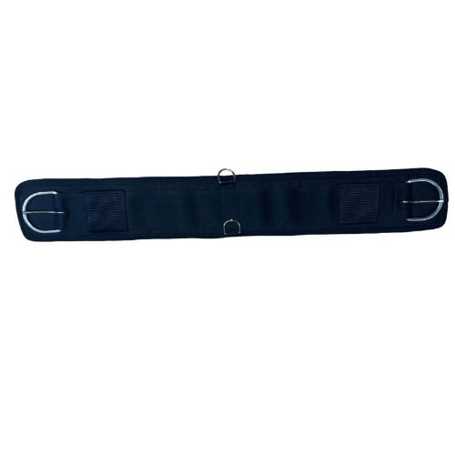 Cincha Reata Neopreno Negro - Kuido equino